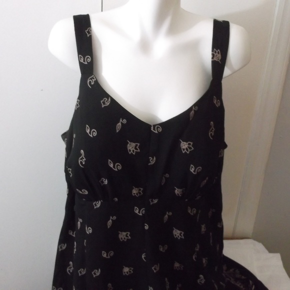 Dress Barn Woman Dresses & Skirts - Dressbarn Woman Black Tan Floral Midi Dress 18W